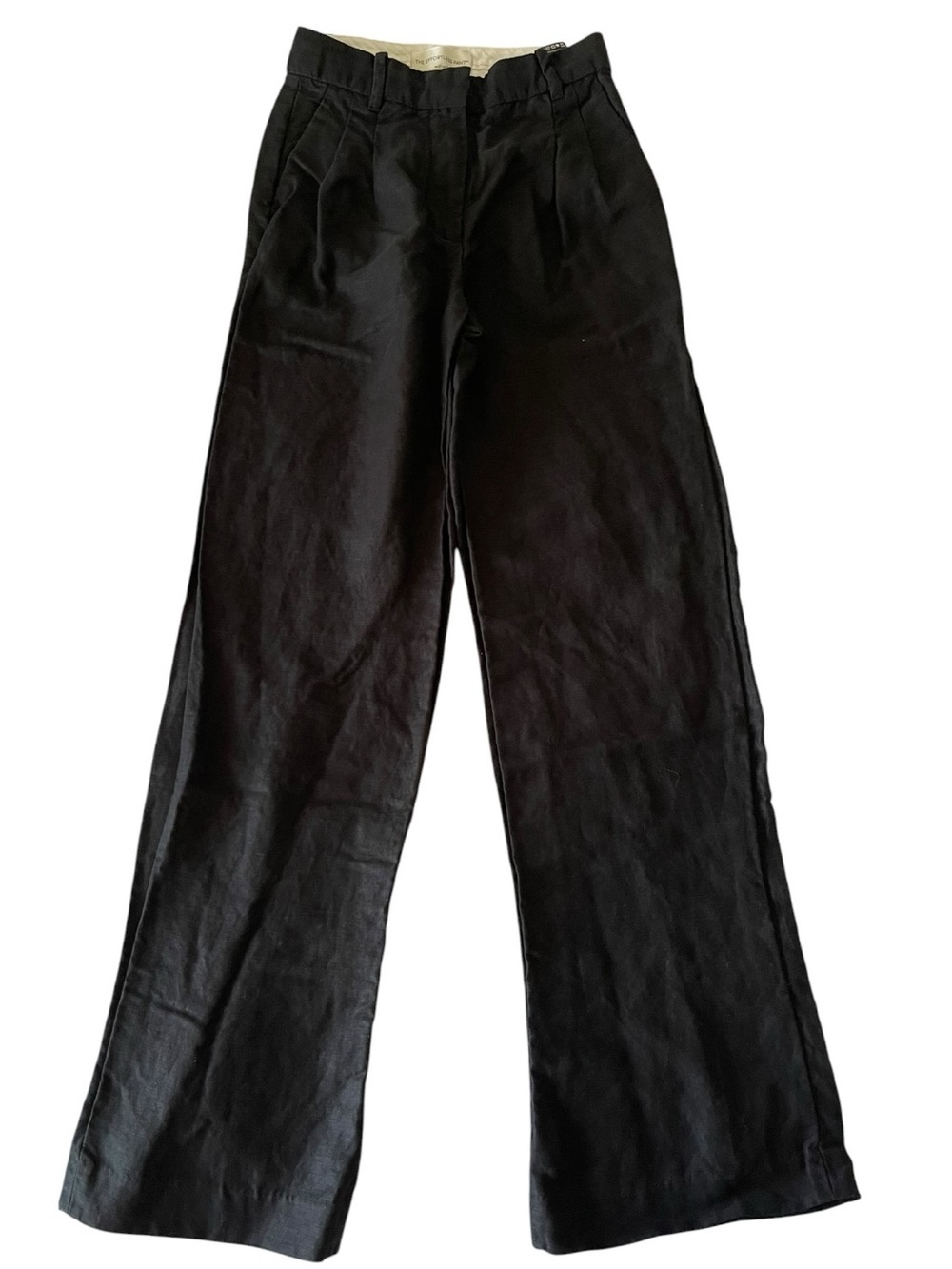 Aritzia Wilfred The Effortless Pant Black Linen Lyocell Wide Leg Women’s 2